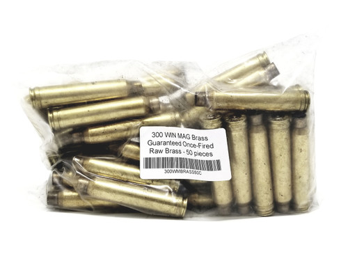 Mixed 300 Win Mag Brass Casings Once Fired Unwashed 300WMBRASS50C 50 Pieces