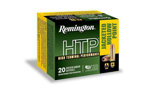 Remington 45 ACP Ammunition HTP High Terminal Performance RTP45AP7A 230 Grain Jacketed Hollow Point 20 Rounds