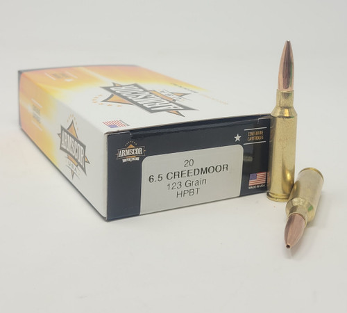 Armscor 6.5 Creedmoor Ammunition FAC65C1N 123 Grain Hollow Point Boat Tail 20 Rounds