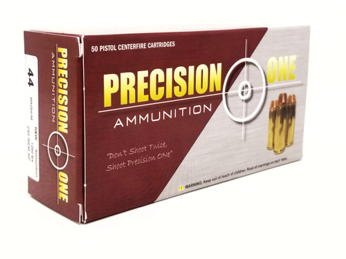 Precision One 44 Magnum Ammunition 988 240 Grains Rem Soft Point 50 Rounds