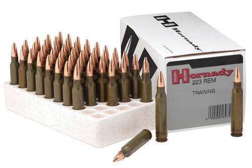 Hornady 223 Rem Ammunition Training 9760EL 75 Grain Hollow Point Boat Tail 50 Rounds