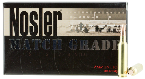 Nosler 22 Nosler Ammunition Match Grade 60016 77 Grain Custom Competition 20 Rounds