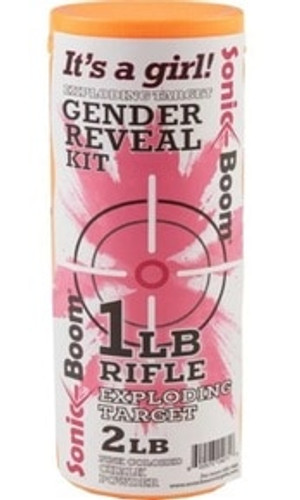 Sonic Boom Exploding Rifle Target Gender Reveal Kit - GIRL