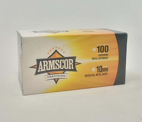 Armscor 10mm Ammunition 50440 180 Grain Full Metal Jacket Value Pack 100 Rounds