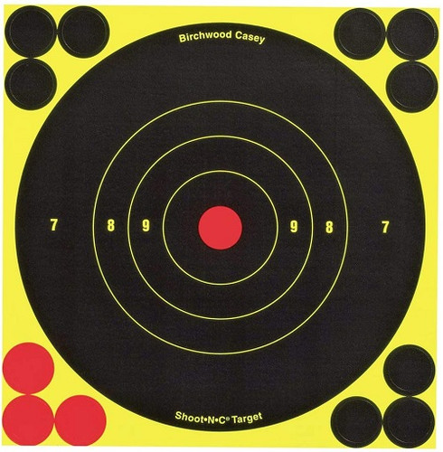 Birchwood Casey BC-34512 Shoot NC 6 Inch Bull's-Eye 12 Targets 144 Pasters