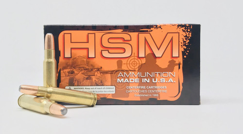 HSM 350 Rem Mag Ammunition 350RMag5N 200 Grain Round Nose Interlock 20 Rounds