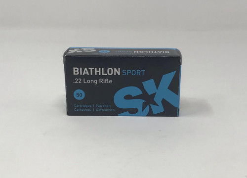 SK 22LR Ammunition 420113 Biathlon Sport 40 Grain Lead Round Nose 50 Rounds