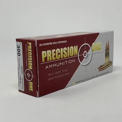 Precision One 300 AAC Blackout *Reman* Ammunition PONE226 208 Grain A-Max 20 Rounds