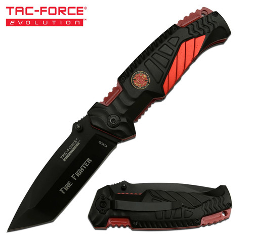 Tac-Force Evolution Fire Department Spring Assisted Knife TFEA028TFD