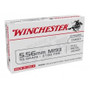 Winchester 5.56x45mm NATO M193 Ammunition WM193K 55 Grain Full Metal Jacket 20 Rounds