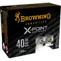 Browning X-Point Defense 40 S&W Ammunition B191700402 180 Grain Hollow Point 20 Rounds