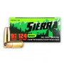 Sierra Outdoor Master 9mm Luger Ammunition SRAA812420 124 Grain Jacketed Hollow Point 20 Rounds