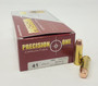 Precision One 41 Special Ammunition PONE1411 210 Grain Full Metal Jacket 50 Rounds