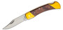 Schrade Uncle Henry Bear Paw Lockback Folding Knife UHLB7 3.7" Clip Point Blade Wood/Brass