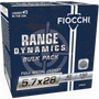 Fiocchi 5.7x28mm Ammunition Range Dynamics FI57FMJ40 40 Grain Full Metal Jacket Bulk Pack 150 Rounds