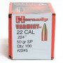 Hornady 22 Cal (.224 Dia) Reloading Bullets Varmint H2245 50 Grain Soft Point 100 Pieces