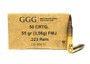 GGG 223 Rem Ammunition GGG22355 55 Grain Full Metal Jacket 50 Rounds