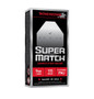 Winchester 9mm Ammunition Super Match SM9FN115 115 Grain Flat Nose Full Metal Jacket 50 Rounds