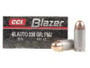 CCI 45 ACP Ammunition Blazer Aluminum 3570 230 Grain Full Metal Jacket 50 Rounds