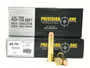 Precision One 45-70 Ammunition Trapdoor Version PONE882 350 Grain Flat Point 20 Rounds