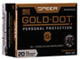 Speer 10mm Auto Ammunition Gold Dot 5400GD 200 Grain Gold Dot Hollow Point 20 Rounds