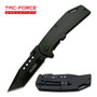Tac-Force Evolution Black Tanto Blade Spring Assisted Knife TFEA004TBK