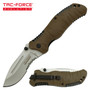 Tac-Force Evolution Brown Folding Knife TFEFDR001TN