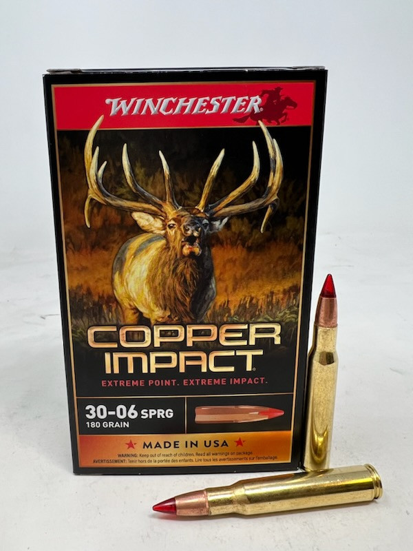 Winchester 3006 Springfield Copper Impact Ammunition X3006CLF2 180