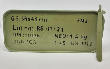Romanian Military Surplus 5.56x45mm Ammunition UMSADU556FMJCAN 55