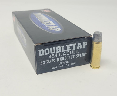 DoubleTap 454 Casull Ammunition 454C335HC 335 Grain Hard Cast Solid ...