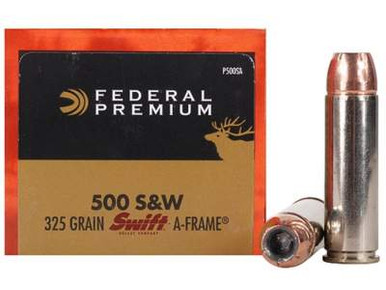 Federal 500 S&W Magnum Ammunition Vital-Shok P500SA 325