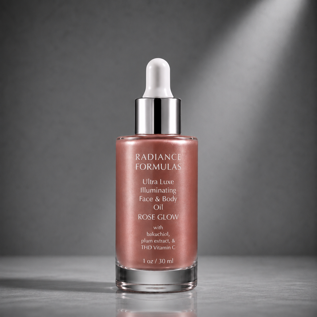 RADIANCE FORMULAS Ultra Luxe Illuminating Face & Body Oil: ROSE GLOW