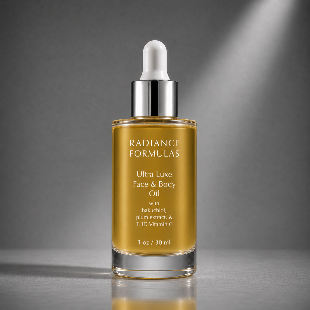  Ultra Luxe Face & Body Oil without illuminating mineral pigments 