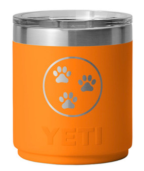 Tri Paws Yeti 10oz Lowball - Orange