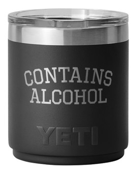 Contains Alcohol  Yeti Lowball - Black