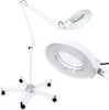  BrightWise "MAXIMUS" Spa Source AZ lancosc magnifying floor lamp 5 wheels,
Magnifying Floor lamp with 5 Wheels Rolling Base for Estheticians - 1,500 Lumens LED Dimmable Light with Magnifying Glass, 8-Diopter Lighted Magnifier for Reading, Crafts, Sewing, Close Work(5X)