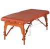 Master Massage - 31" SANTANA Portable Massage Table Package with MEMORY FOAM Layer, Shiatsu Cables, & Reiki Panels! (Mountain Red Color)