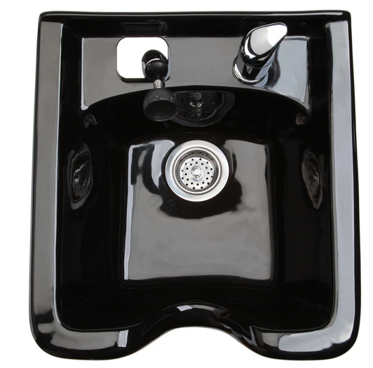 SPA SOURCE - Square Porcelain Shampoo Bowl 