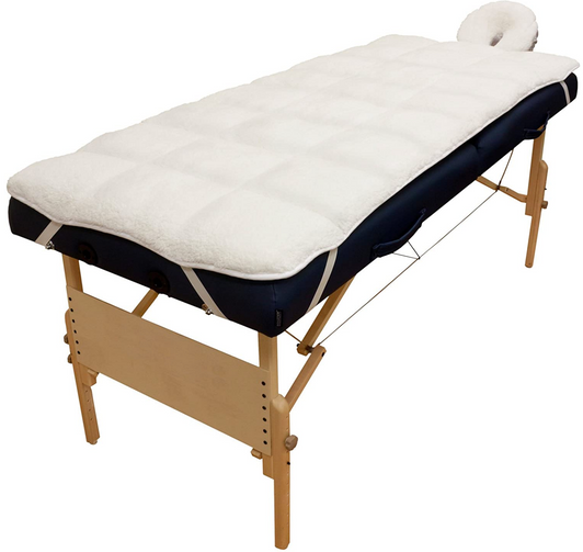 Universal terry cloth cover for wellness beds, 5-parts, in