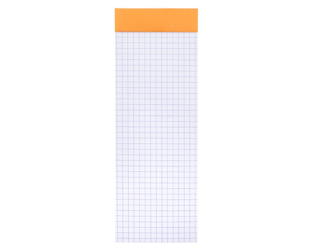 Rhodia No. 8 Staplebound Notepad - 3 x 8.25, Graph - Orange - Cardinal ...