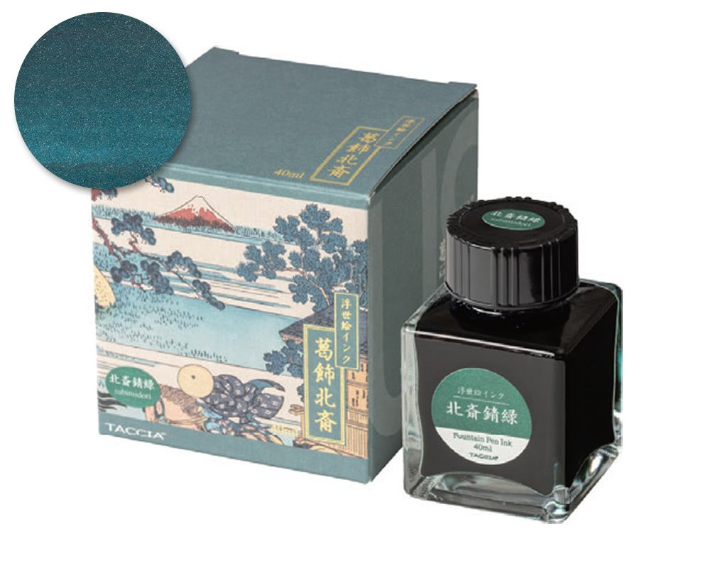 Taccia Ukiyo-e Hokusai-Sabimidori Ink (40ml Bottle) - Cardinal
