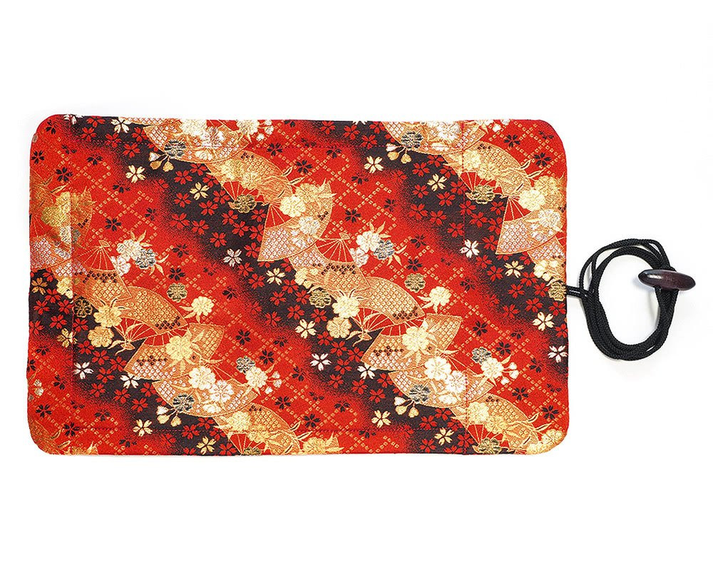 ペンロール 着物ペンロール TKR-N8L-ST Taccia Kimono Pen Roll - 8 Pen, Sakura Festival - Cardinal Pens