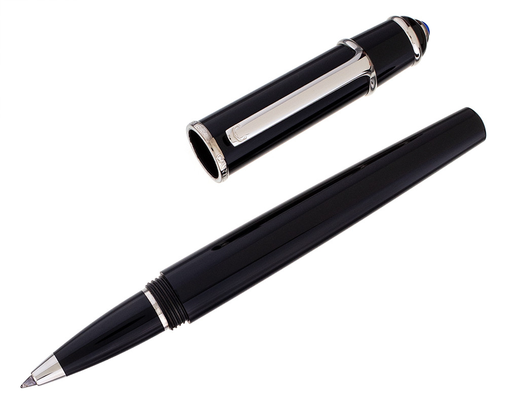 Cartier Diabolo Rollerball Pen - Black with Silver Trim (2025-1213