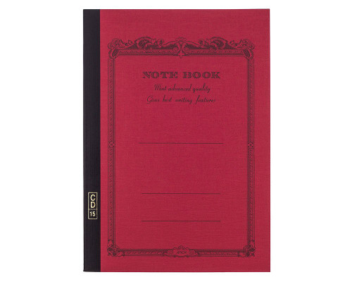 APICA CD15 Notebook - B5, Lined - Red