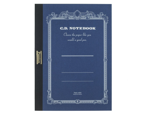APICA Premium CD Notebook - A5, Lined - Blue