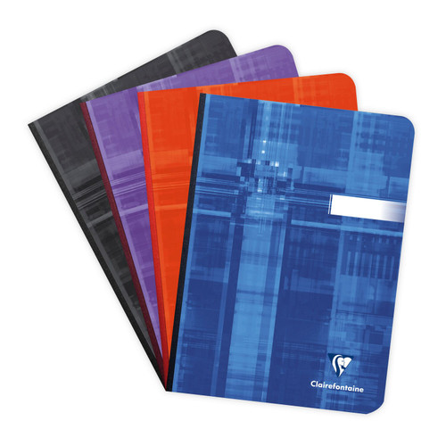 Clairefontaine Classic Clothbound Notebook - A5, Lined - Assorted - Spread