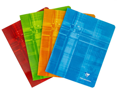 Clairefontaine Classic Staplebound Notebook - 6.5 x 8.25, Lined with Margin - Assorted