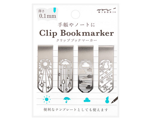 Midori Bookmarker Clip - Weather