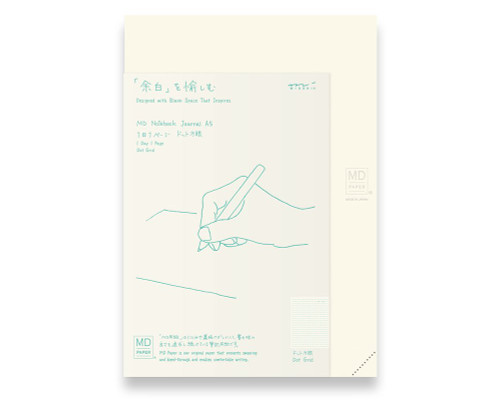 Midori MD Notebook Journal Codex - A5, Dot Grid - Ivory