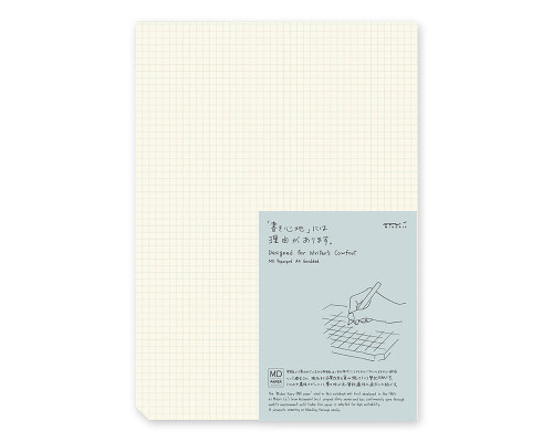 Midori MD Notepad - A4, Graph - Cream